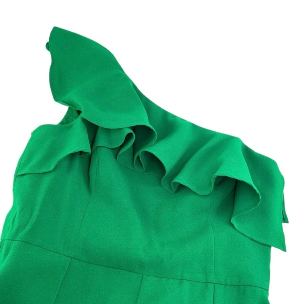 Lilly Pulitzer ruffled one-shoulder wide leg jumpsuit - Picture 3 of 9